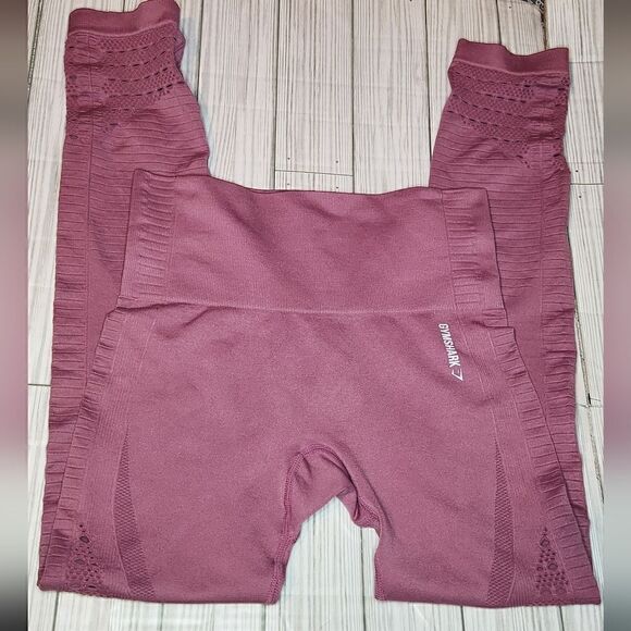 Gymshark Women's Energy+  Pink Rose Seamless Leggings Size S - Picture 3 of 16